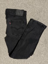 Levi’s Men’s Jeans 514 W34xL30 Black Denim Zip Fly