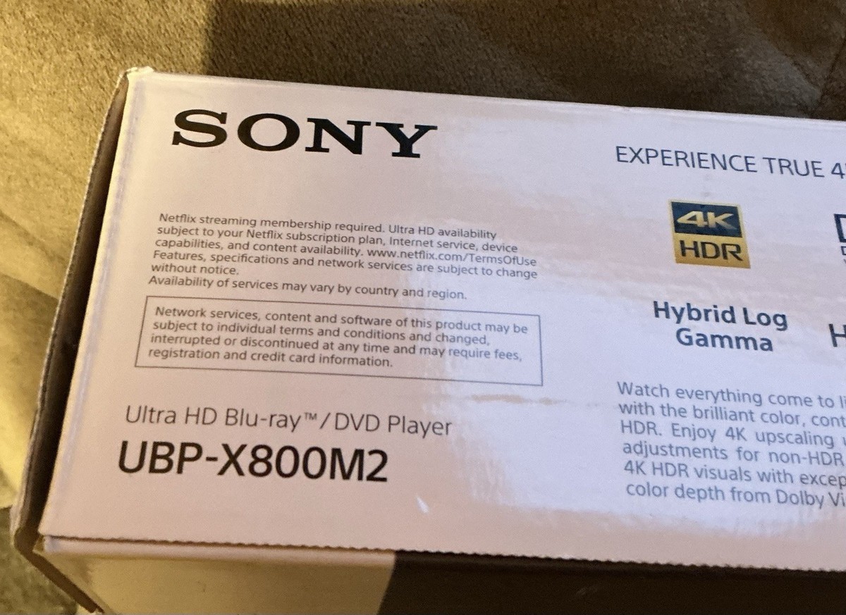Sony UBP-X800M2 4K UHD Blu-ray Player - Black for sale online | eBay