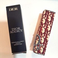 DIOR Addict Lippenstift Etui LIMITED EDITION BURGUNDY OBLIQUE MONOGRAM Lippen...