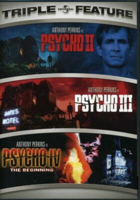 PSYCHO II 2/PSYCHO III 3/PSYCHO IV 4 - Triple Feature DVD NEW/SEALED