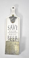 CTW Home Collection Save Water Drink Beer Bottle Opener Wall Mount 530427