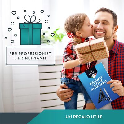 Kit Squadre Falegname 12-in-1 Zenakio - 2 Pezzi Con Goniometro, Truschino E Manuale - Foto 3