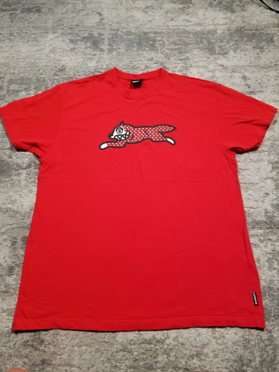 BBC Billionaire Boys Club Ice Cream T Shirt Mens 2XL Running Dog Diamond Red