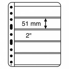 Lighthouse Vario Plus Stamp Album Stock Pages 5 Rows 5 Black Double Side Sheets