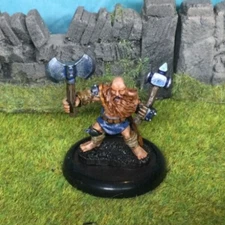 Dwarf Berserker Miniature - Painted - Frostgrave, DnD, Fantasy RPG