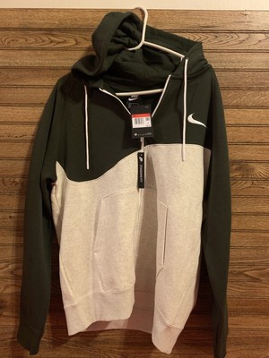 nike mini swoosh oatmeal sweatshirt