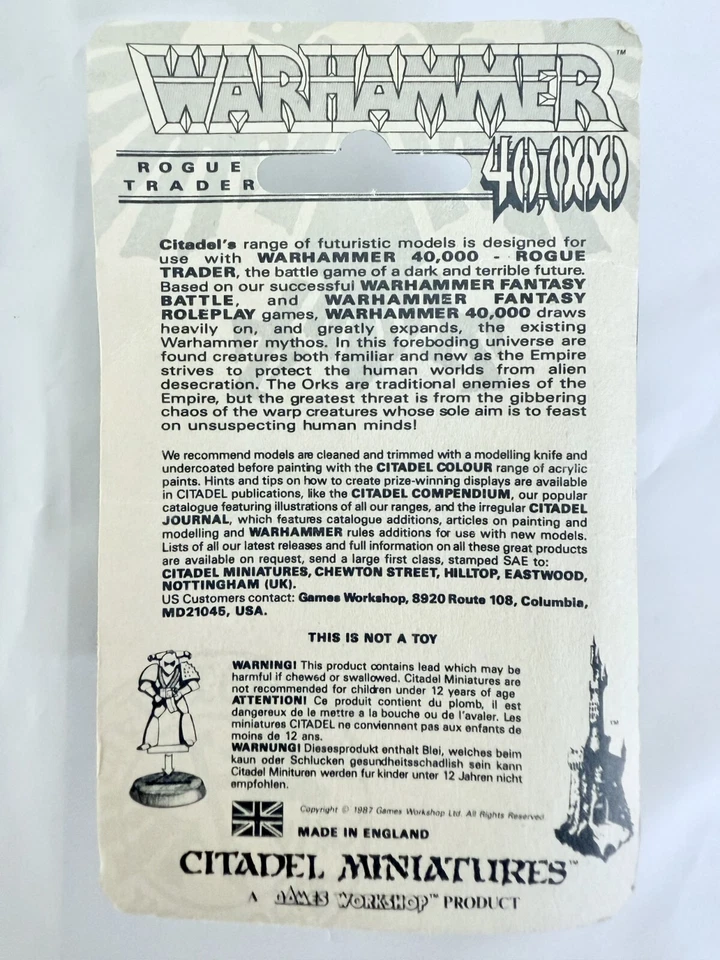 Warhammer 40k Rogue Trader Era OOP Eldar Dreadnought Armour Sealed NOS 5907 - Image 2 of 4