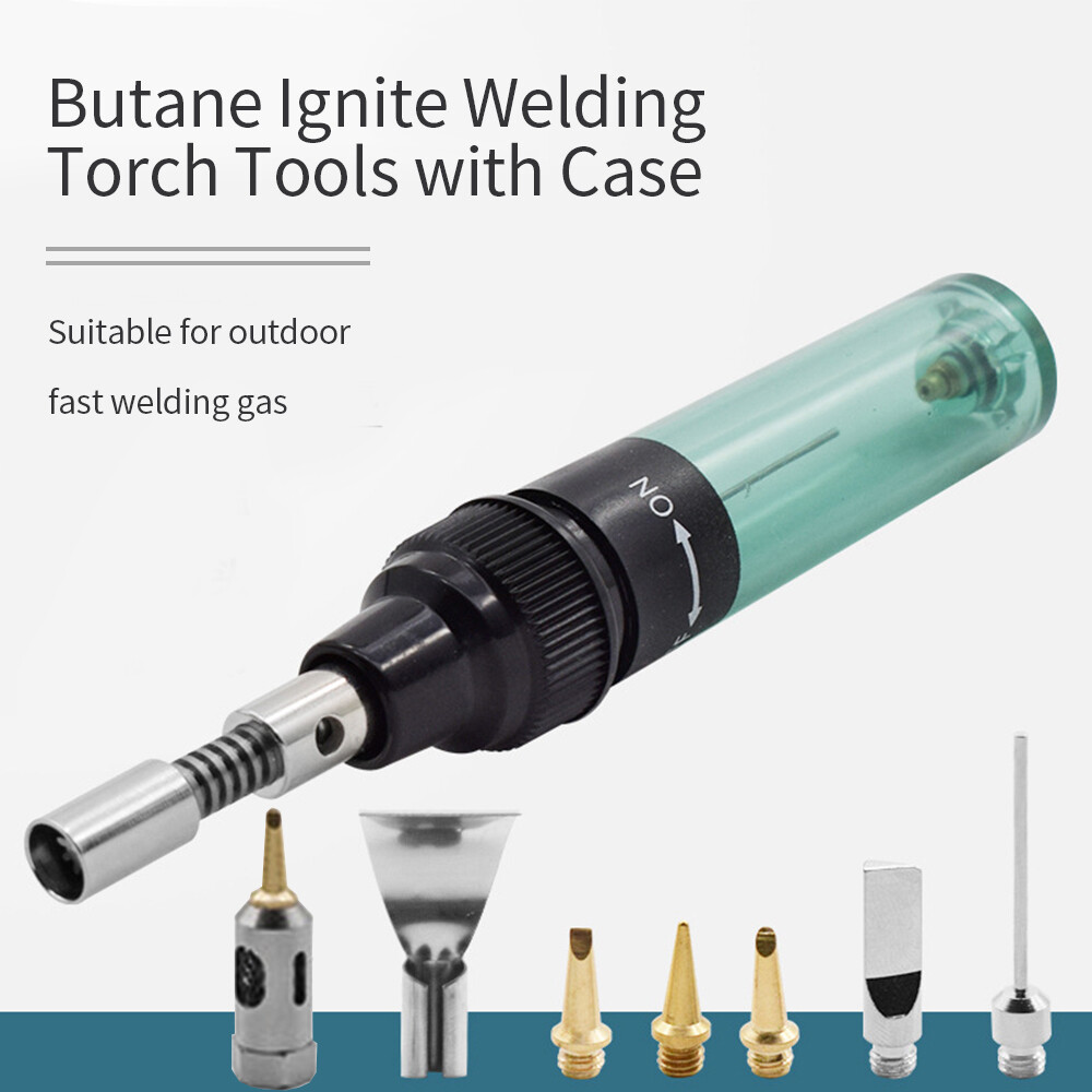 Portable Gas Soldering Iron Pen Electric Torch Gun Butane Ignite