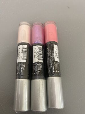 Lot Of 3 Sally Hansen It Take Two Miracle Gel Nail Polish & Top Coat Pink Shades