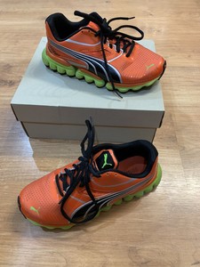neon orange puma shoes