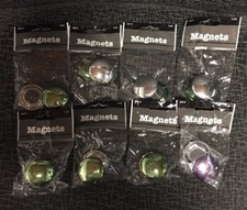 Baumgartens 1-1/2" Round Lightweight Magnets In Asst Colors. 2 Per Pk 8 Packs