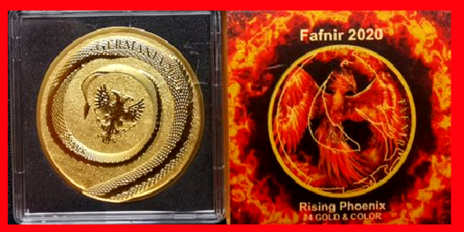 5 Mark Rising Phoenix Edition Germania Beasts - Silver Fafnir 1 oz BU 2020