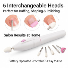 Lima Eléctrica de Uñas 5 en 1 Portátil Kit Pulidor Manicura Pedicura Callos Pies