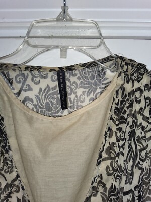 kas designs dress flower print sheer lined black and beige slightly used COLOUR:OLIVE Wedding dress LIVE 07/02/2026 MC Peregrine Modal Halter Mini