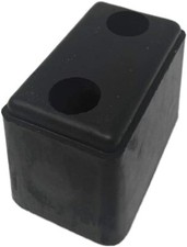 Very Heavy Duty Black Rubber Buffer for Steel Doors, Trucks, Trailers, Cars
