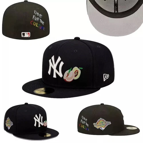 Mens New York Yankees Embroidery Era Hat Baseball Cap Flat edge Hats - Bild 30 von 34