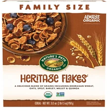 Nature's Path Organic Breakfast Cereal, Heritage Flakes®, 33.5 oz Box