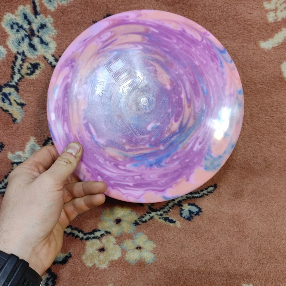 Latitude 64 Gold Compass 176g Pink Custom Dye Disc Golf Used Good Ink Midrange - Image 3 of 4