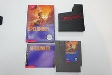 Spelunker (Nintendo NES, 1987) CIB Complete 5-Screw Hangtab Nice Condition!!