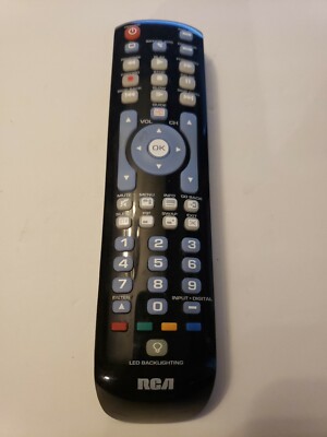 RCA RCRN04GR 4-Device Universal Remote Backlit TV Satellite Cable DVD R20301