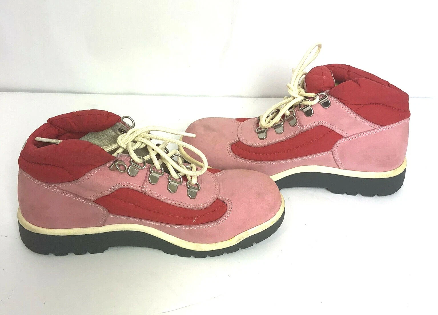 Stivali Timberland Big Kids taglia 4 5 rosa rosa caldo ottime condizioni