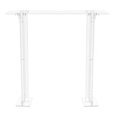 Acrylic Flower Stand 40 inch Tall Clear Rectangular Flower Display Rack Wedding