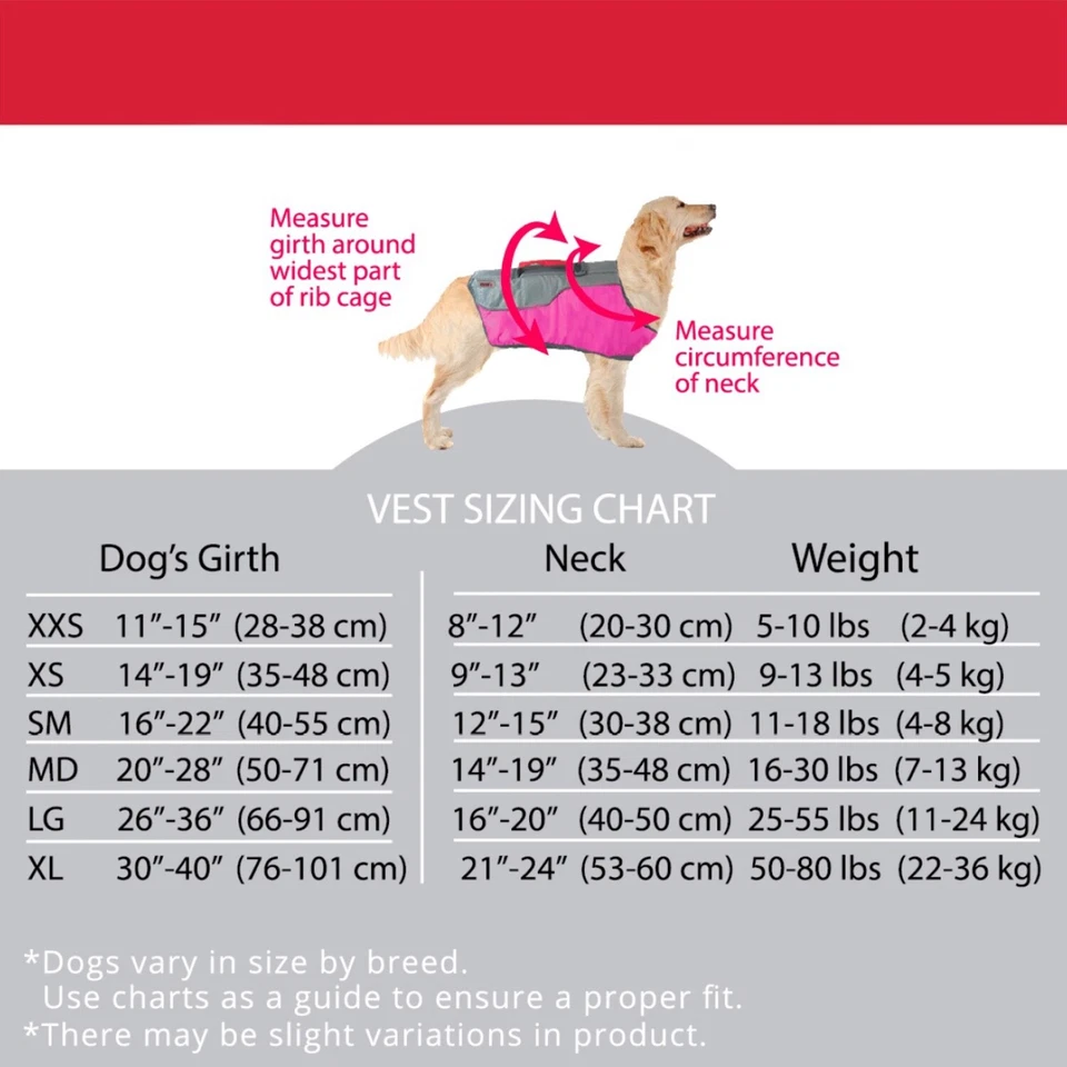 Kong Dog Float Adjustable Preserver Flotation Safety Vest Ripstop Life Jacket - Image 2 of 4