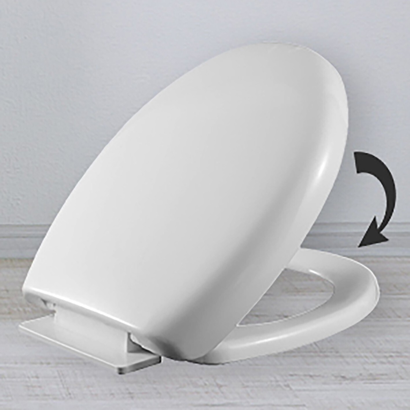 Ultra White Soft Close Toilet Seat Bottom Fixing Quick Release Anti