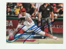 Jefry Marte Signed 2018 Topps Update US164 Card Angels Auto Autograph COA