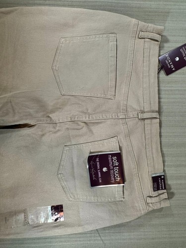 GLORIA VANDERBILT Women Amanda Tapered Leg Classic Rise 18 Beige NWT #3180 - Picture 15 of 17