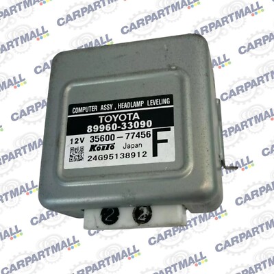 02 03 LEXUS ES300 04-06 ES330 HEADLAMP LEVELING CONTROL MODULE UNIT 35600-77456