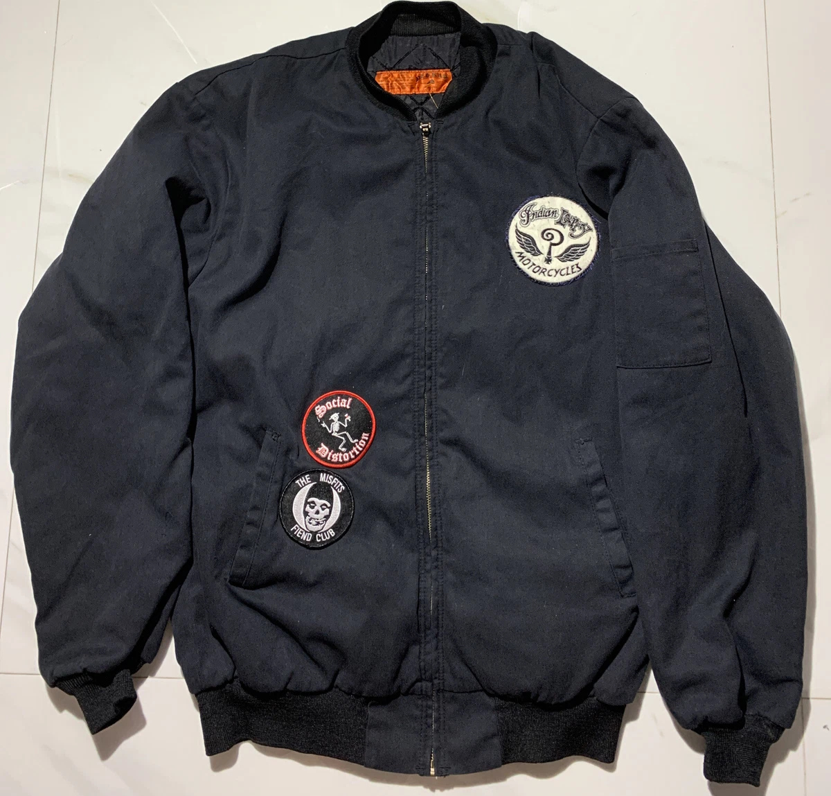 Indian Larry Motorcycles Black Coat Jacket Size M / Medium | eBay