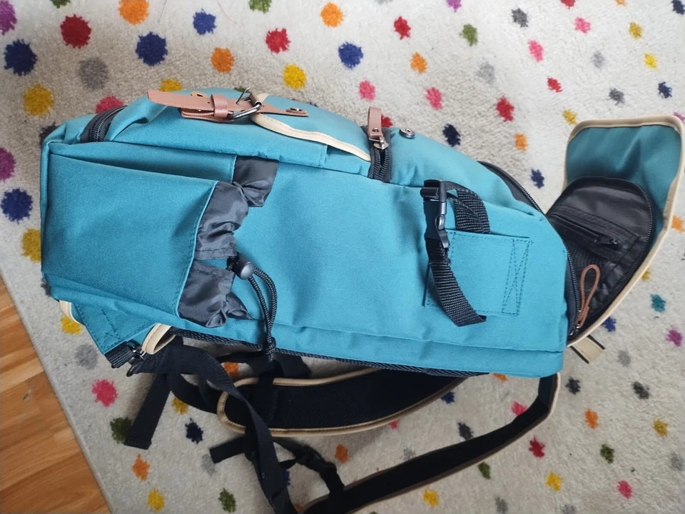 Go groove Camera Bag Backpack Teal and Brown  - Image 3 of 4