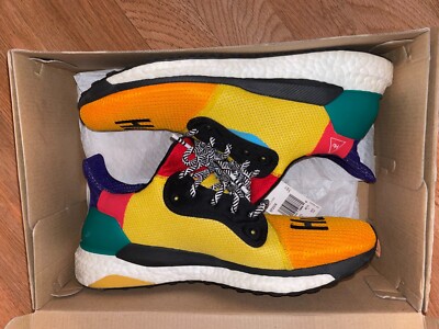 Size 9 - Pharrell x Solar Hu Glide 'Bold Gold' (2018) AMAZING CONDITION (RARE)
