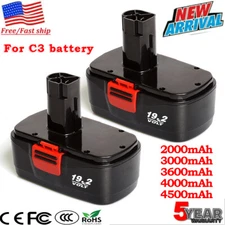 1/2x 19.2V For Craftsman 11375 Ni-MH Battery Packs C3 130279005 11376 130279003
