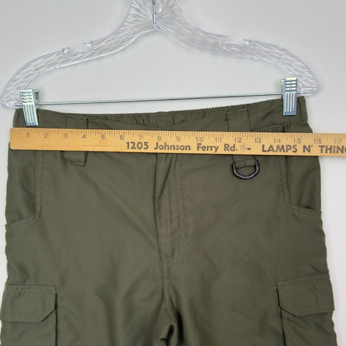 Boy Scouts BSA Olive Green Cargo Shorts Youth Large Pre-Owned with Snag Outdoors - Picture 7 of 15