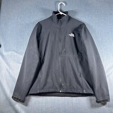 The North Face Womens Jacket Black Long Sleeve Full Zip Size S/P Polyester Blend