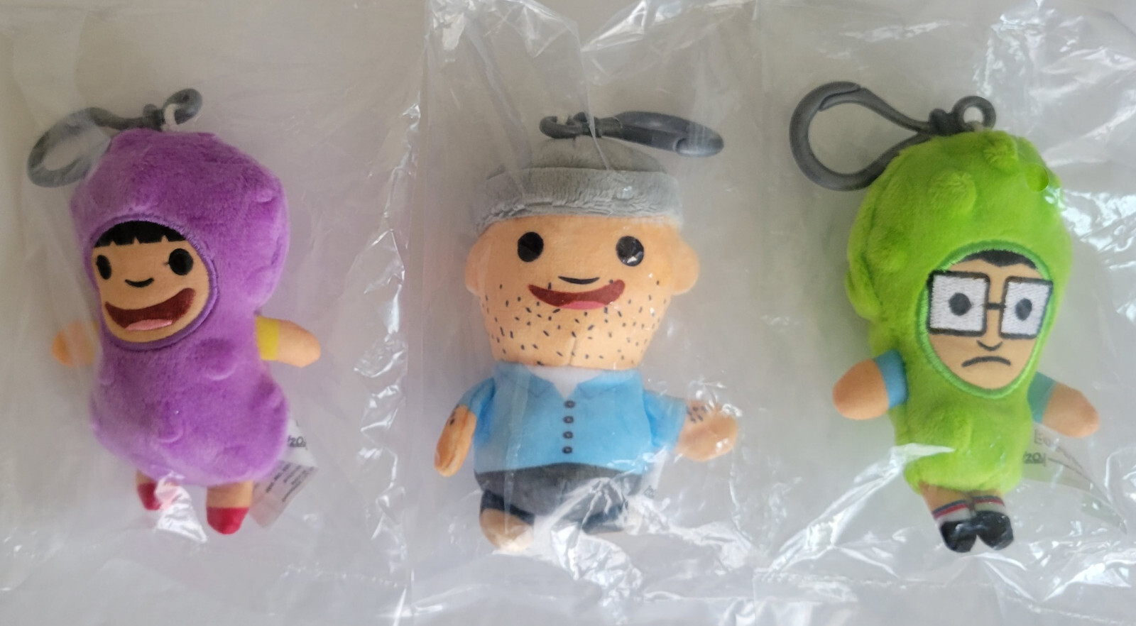 Bob's Burgers Series 3 Pickle Plush Danglers "You Pick" Gene, Tina & Teddy New eBay