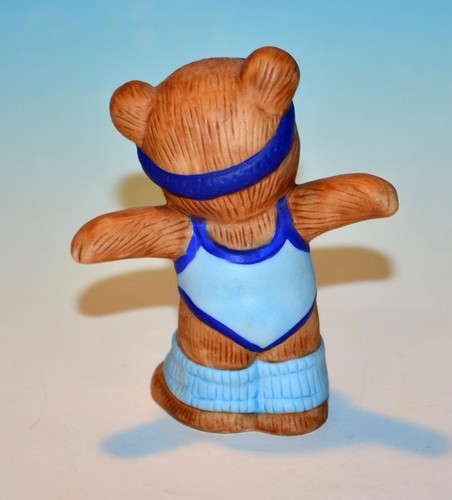 Vintage Homco #1448 Bears Aerobics Exercise Work Out Set of 4 Figurines Retired - Picture 9 of 14