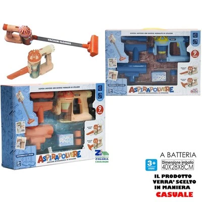 GENERAL TRADE SPA ASPIRAPOLVERE SENZA FILO PER BAMBINI CON SUONI E FUNZIONI REALI +3 ANNI ART55627