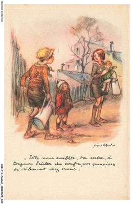 ARRP10-0706-ILLUSTRATEUR - POULBOT - Elle nous embete - ta mere - a toujours - Photo 1/2