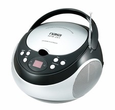 Naxa Electronics NPB-251 Portable CD Player with AM/FM Stereo Radio, Black