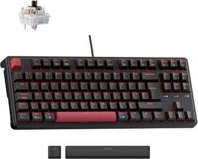Keychron C3 Pro TKL UK Mechanische Tastatur Red Backlight Brown Switch Wired