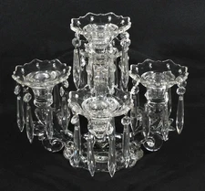 Cambridge Caprice Candelabra 1 Arm With 5 Candle Holders & Bobeches