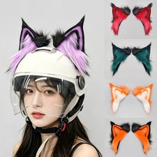 Motorcycle Helmet Cute Plush Cat Ears Decor Helmet Accessories Universal Cosplay