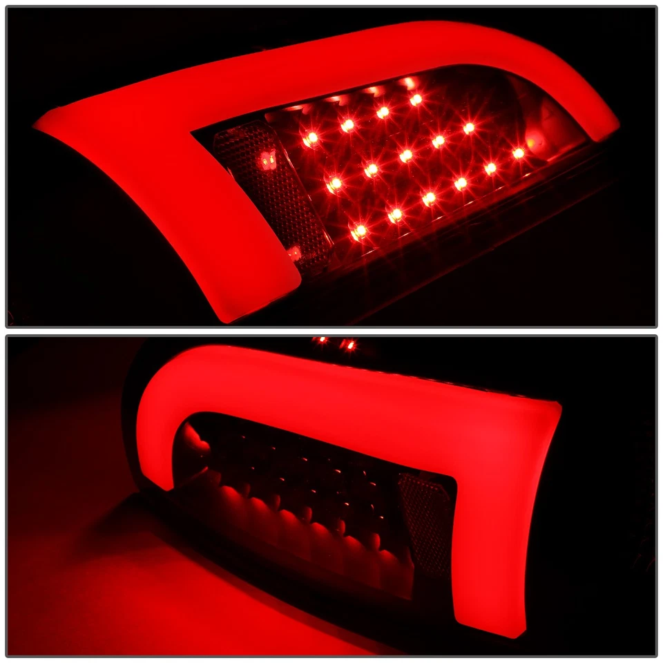 [BARRA DE TUBO LED 3D] PARA 05-15 TOYOTA TACOMA LUZ DE FRENO TRASERA LÁMPARAS DE ESTACIONAMIENTO NEGRO Foto 4 de 4