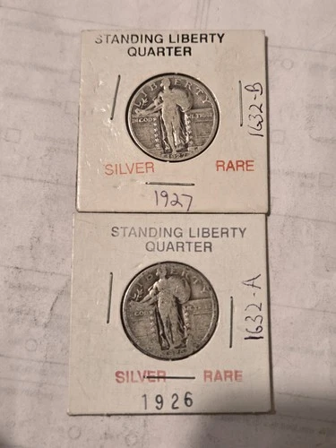 1926-P And 1927-P Standing Liberty Quarter Dollars