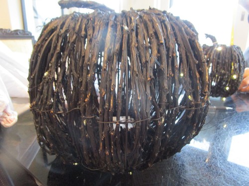 Pottery Barn wicker Pumpkin Fall black lit large Halloween product development
