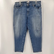 Eileen Fisher Jeans Womens Size 14 Blue Crop Organic cotton