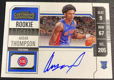 Ausar Thompson 2023-24 Panini Contenders Auto Rookie Ticket RC #133